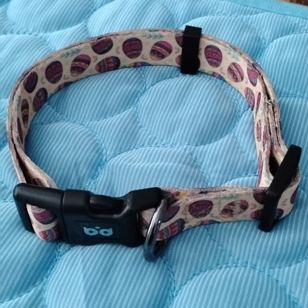 Patterned Dog Collar with Black Accents